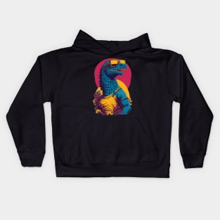 Retro Godzilla Kids Hoodie